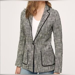 Anthropologie Cartonnier Tweed Blazer Jacket sz 0